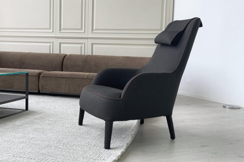 Febo Grey Bergère Armchair (Expo Offer)  - 3