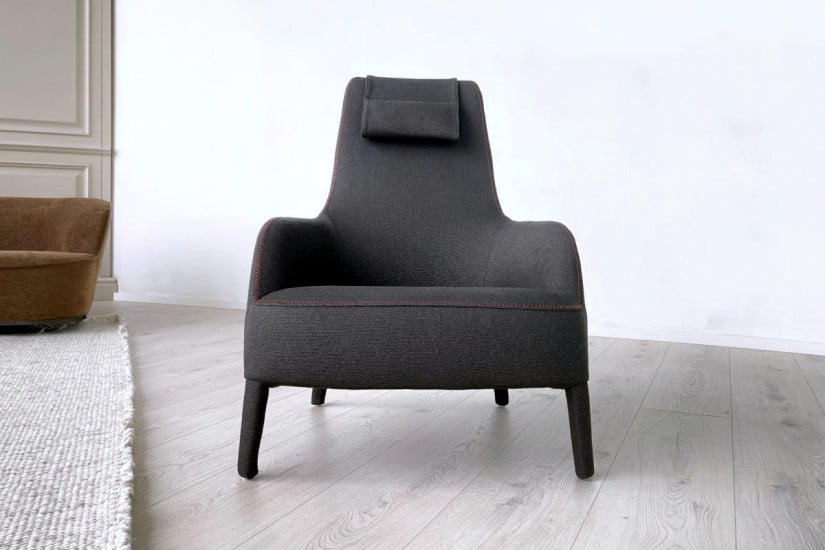 Febo Grey Bergère Armchair (Expo Offer) Maxalto - 1