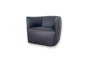 Fauteuil Santa Monica en cuir anthracite (Offre Expo) Poliform - 7