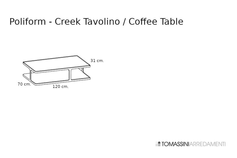 Creek White Marble Coffee Table (Expo Offer) Poliform - 7