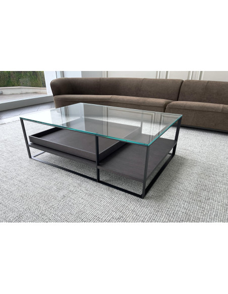 Lithos Oak and Glass Small Table (Expo Offer) Maxalto - 2
