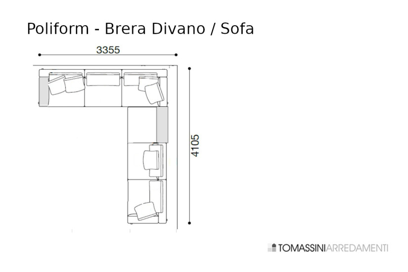 Divano Brera tortora (Offerta Expo)  - 9