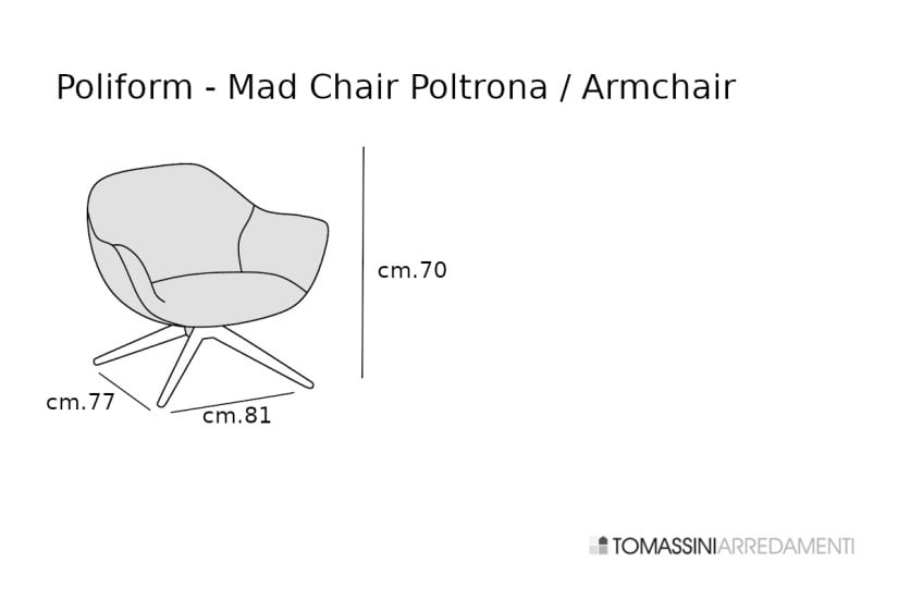 Mad Chair White Armchair  - 7