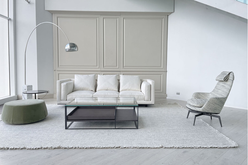 Florius White Sofa (Expo Offer)  - 1