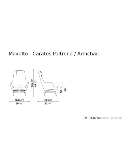 Fauteuil Caratos en tissu noir et blanc (Offre Expo) - 9