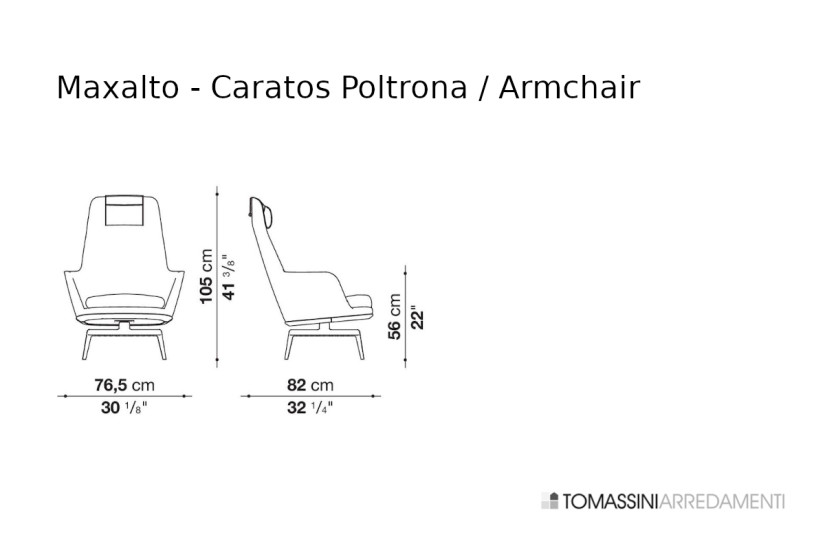 Fauteuil Caratos en tissu noir et blanc (Offre Expo) - 9