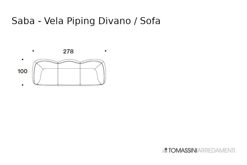 Canapé Vela Piping Saba - 6