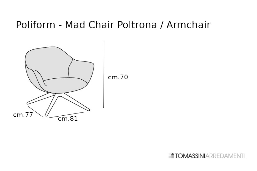 Poltrona Mad Chair nera (Offerta Expo)  - 8