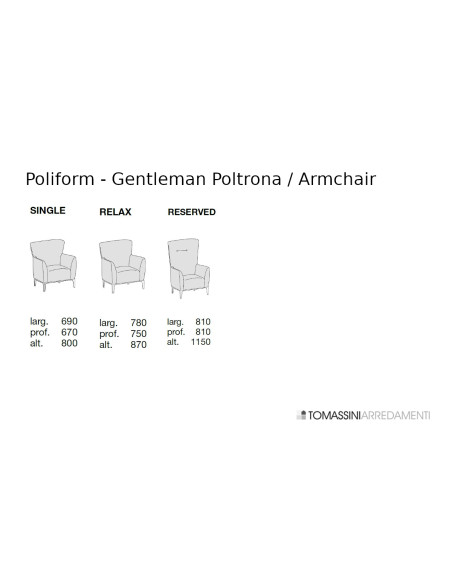 Poltrona Gentleman Poliform - 8