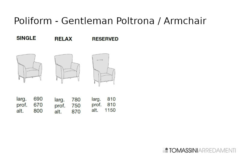 Poltrona Gentleman Poliform - 8