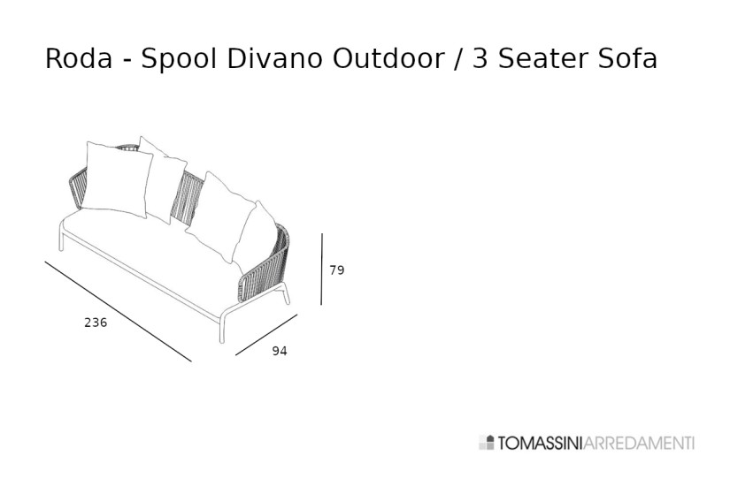 Canapé d'extérieur Spool Roda - 6