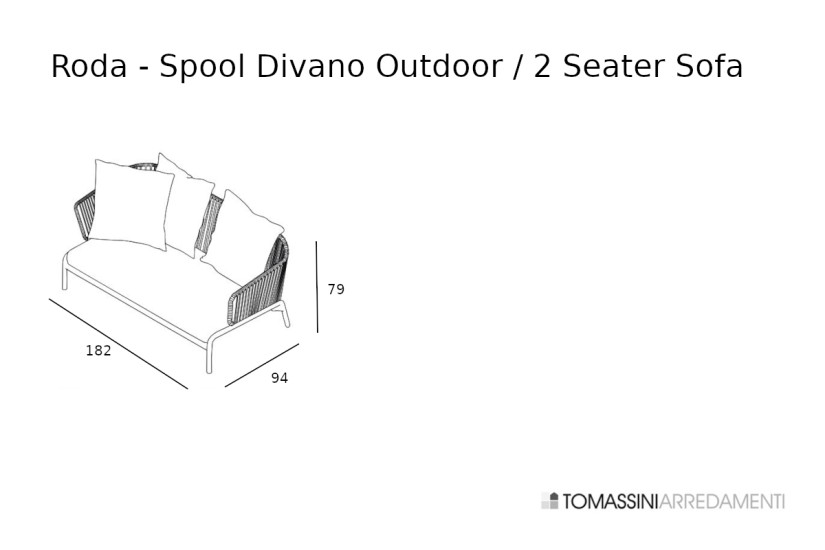 Divano per esterno Spool Roda - 6