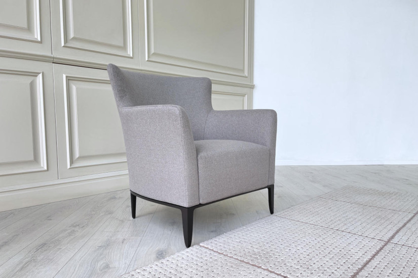 Fauteuil Gentleman Relax en tissu taupe (Offre Expo) - 2
