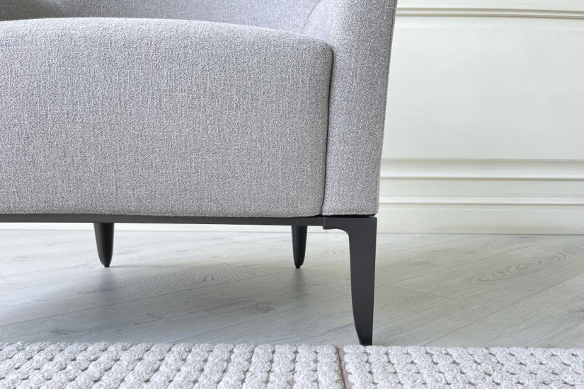 Fauteuil Gentleman Relax en tissu taupe (Offre Expo) - 6