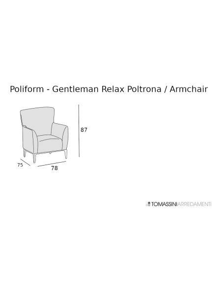 Fauteuil Gentleman Relax en tissu taupe (Offre Expo) - 8