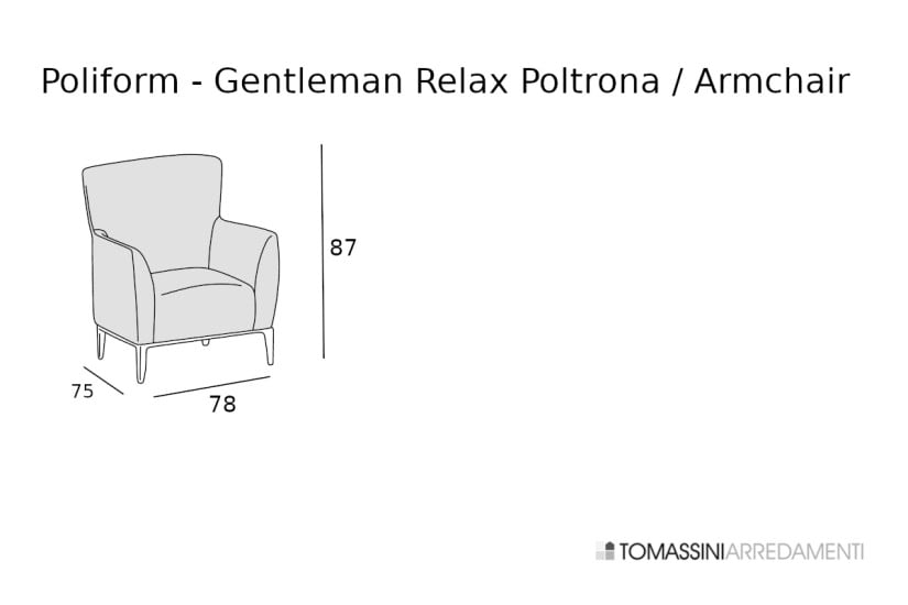 Gentleman Relax Taupe Fabric Armchair (Expo Offer)  - 8