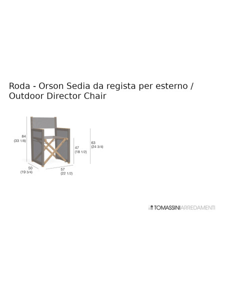 Orson 001 Outdoor Director Chair Roda - 6