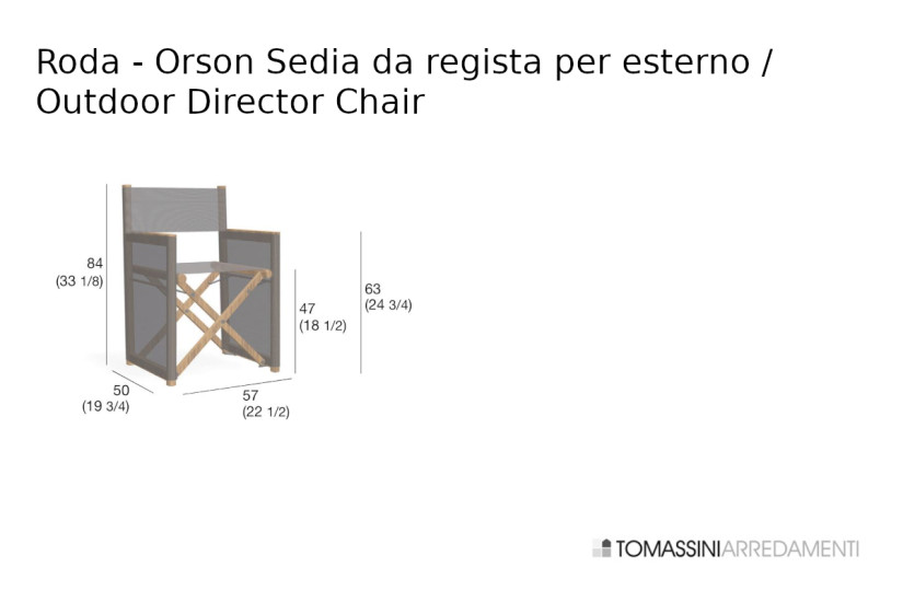 Orson 001 Outdoor Director Chair Roda - 6