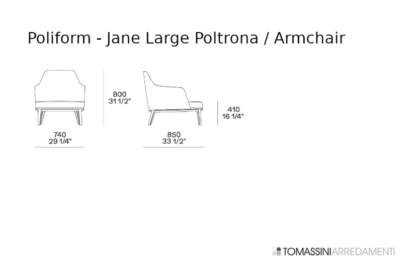 Fauteuil Jane Large Poliform - 3