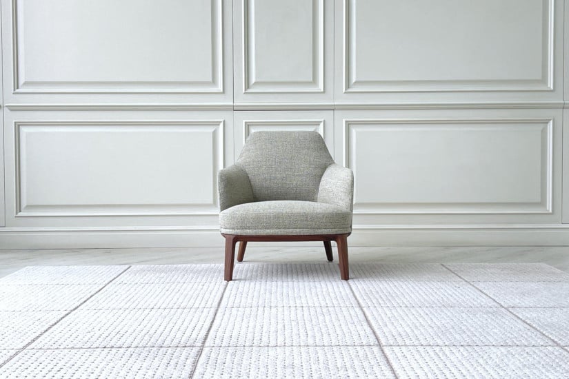 Fauteuil Jane Large en tissu taupe (Offre Expo) - 1