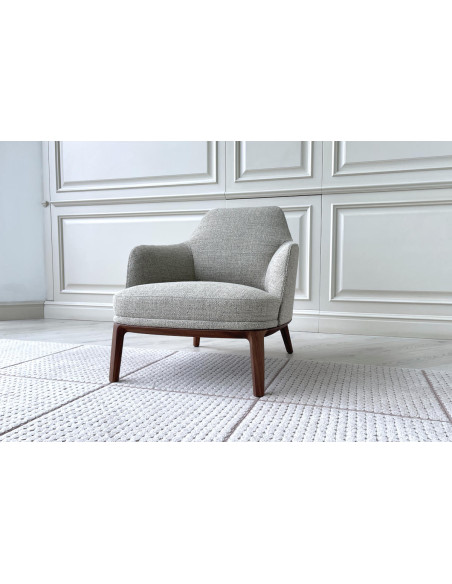 Fauteuil Jane Large en tissu taupe (Offre Expo) - 3