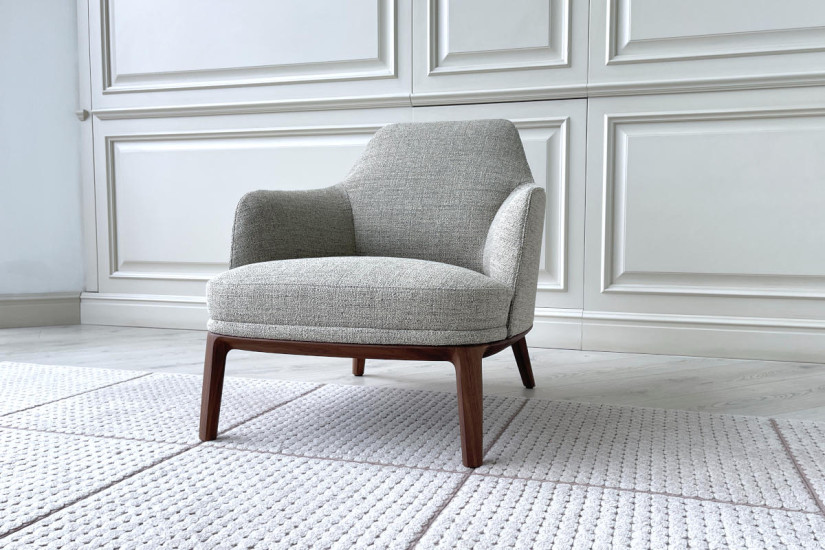 Jane Large Taupe Fabric Armchair (Expo Offer)  - 3