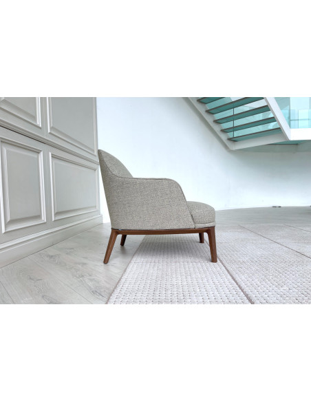 Fauteuil Jane Large en tissu taupe (Offre Expo) - 4