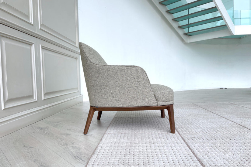 Jane Large Taupe Fabric Armchair (Expo Offer)  - 4