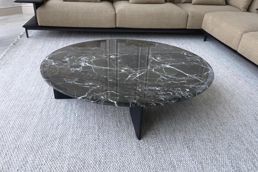 Mush Green Marble Coffee Table (Expo Offer)  - 3