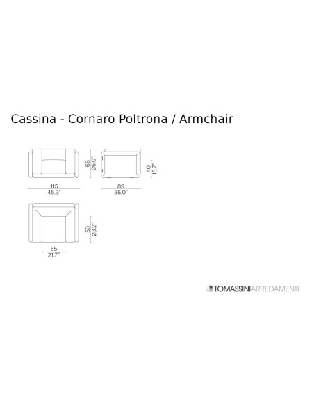 Poltrona Cornaro Cassina - 7