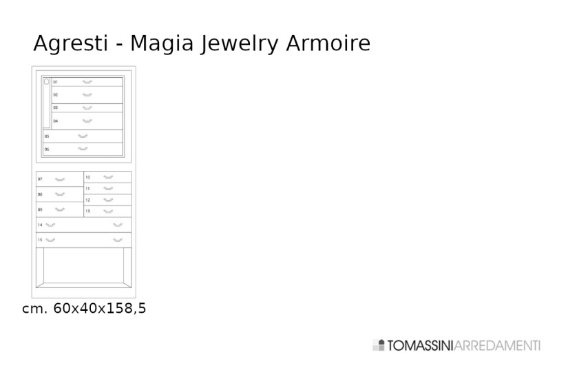 Magia Jewelry Armoire Agresti - 5