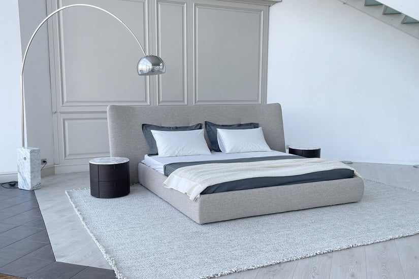 Lit Rever en tissu gris (Offre Expo) - 2