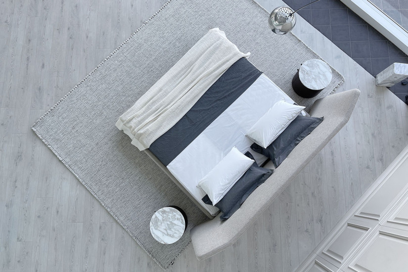 Letto Rever in tessuto grigio (Offerta Expo)  - 5