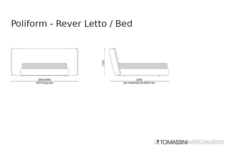 Rever Grey Fabric Bed (Expo Offer)  - 8