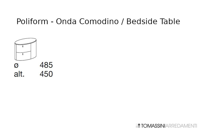 Comodino Onda in marmo (Offerta Expo) Poliform - 8