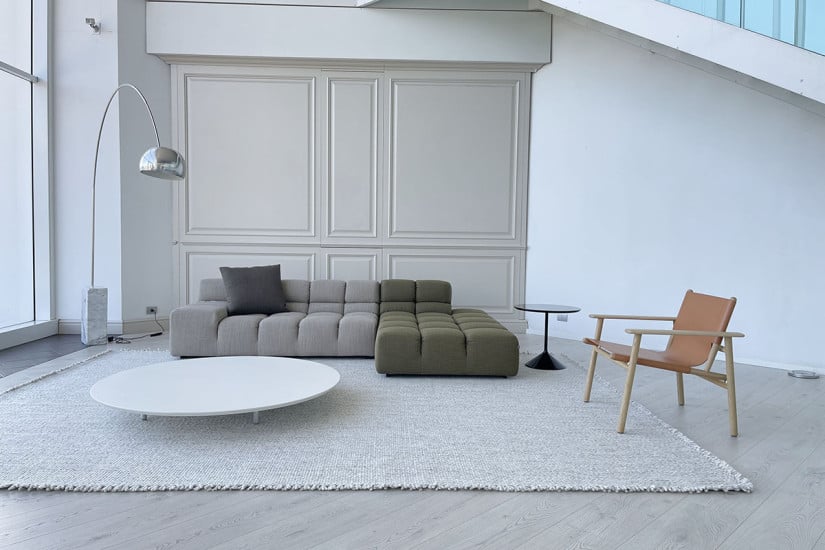 Tufty-Time Green and Grey Sofa (Expo Offer)  - 1