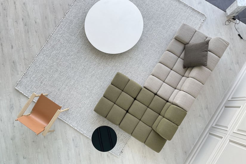 Tufty-Time Green and Grey Sofa (Expo Offer)  - 6