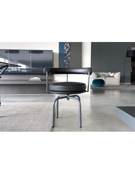 LC7 Anthracite Leather Chair (Expo Offer)  - 1