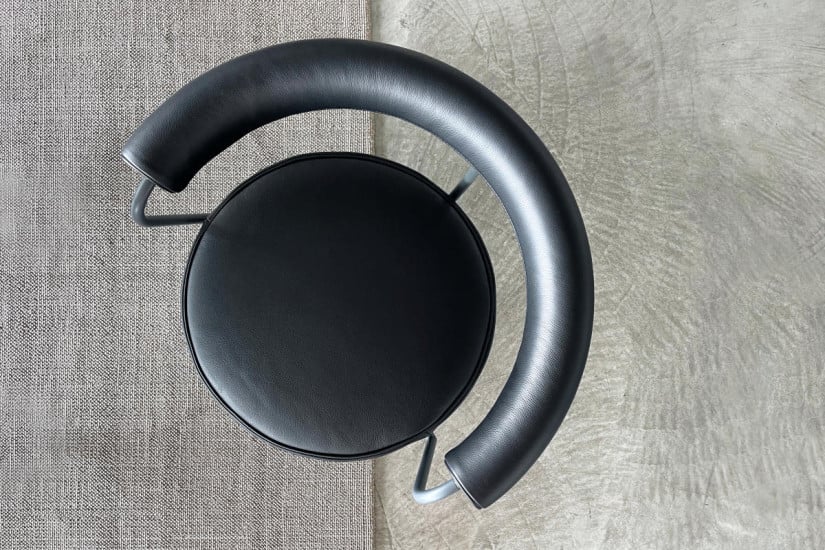 LC7 Anthracite Leather Chair (Expo Offer)  - 6