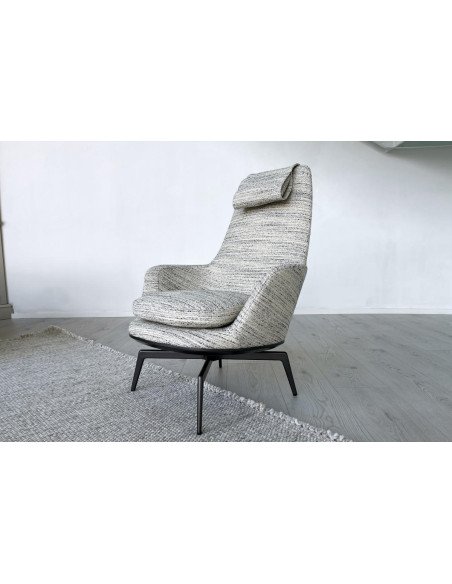 Fauteuil Caratos blanc et noir (Offre Expo) Maxalto - 2