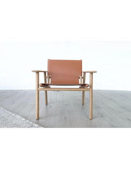 Fauteuil Cordoba en cuir orange (Offre Expo) B&B Italia - 1