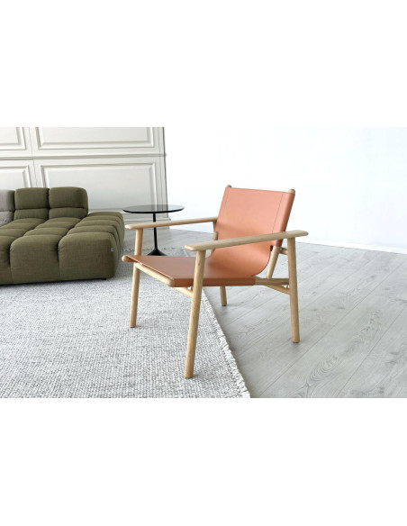 Poltrona Cordoba in pelle arancione (Offerta Expo) B&B Italia - 2