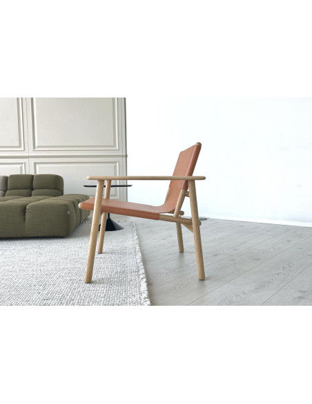 Fauteuil Cordoba en cuir orange (Offre Expo) B&B Italia - 3