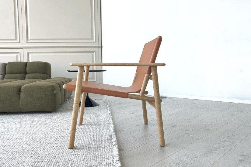 Fauteuil Cordoba en cuir orange (Offre Expo) B&B Italia - 3