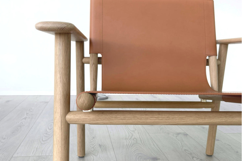 Cordoba Orange Leather Armchair (Expo Offer) B&B Italia - 4