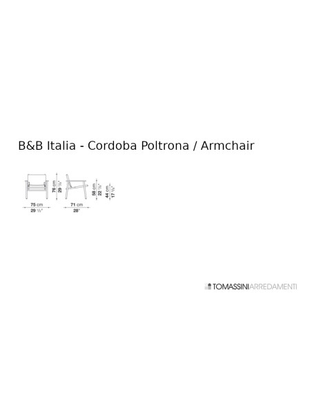 Fauteuil Cordoba en cuir orange (Offre Expo) B&B Italia - 7