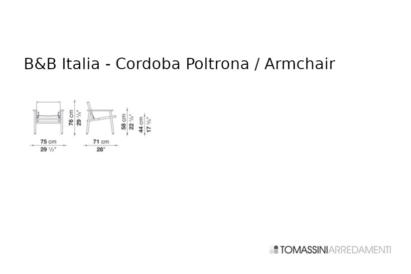 Poltrona Cordoba in pelle arancione (Offerta Expo) B&B Italia - 7