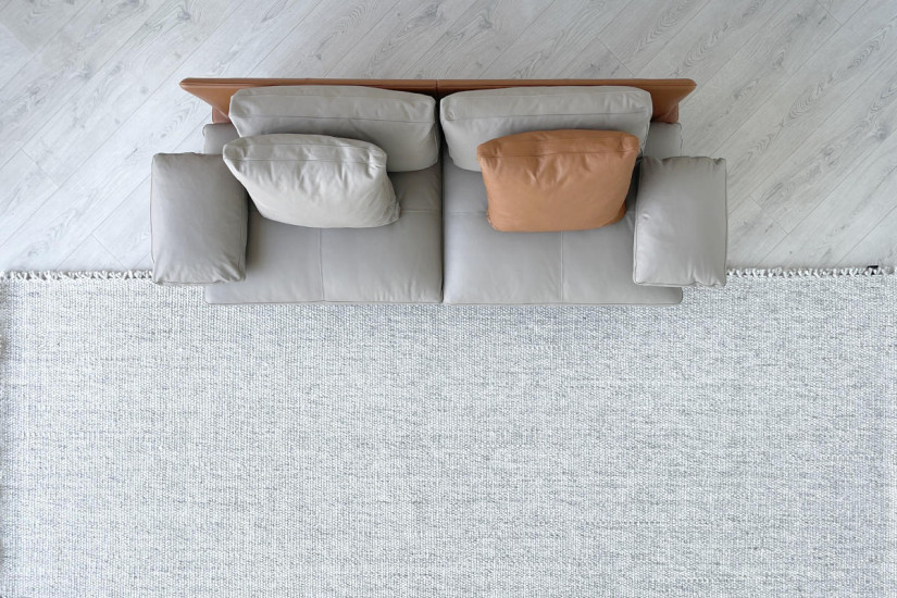 Divano Get Back in pelle marrone e grigia (Offerta Expo) Poltrona Frau - 7