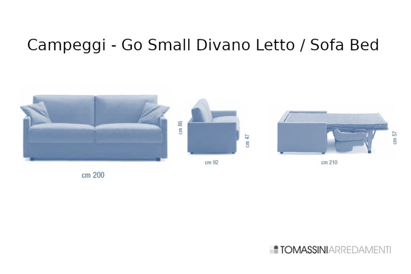 Divano Letto Matrimoniale Go Small Campeggi - 4