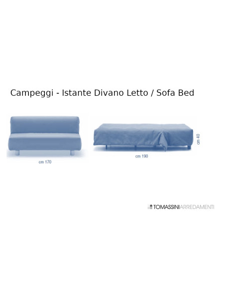 Divano Letto Matrimoniale Istante Campeggi - 4